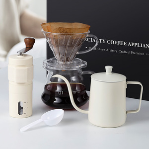 <span class=keywords><strong>Kit</strong></span> de <span class=keywords><strong>Café</strong></span> Profesional para <span class=keywords><strong>Barista</strong></span>, Tetera para Verter, Molinillo Manual, Gotero V-60, Juego Completo de <span class=keywords><strong>Café</strong></span> - Product Image 1