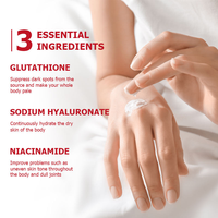 UUKKG Lotion Corporelle Bio au Glutathion et Or 24K pour Femmes – Vente en Gros Transfrontalière, Éclaircissante, Raffermissante, OEM
