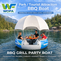 Bateau électrique de loisirs Source Factory pour BBQ, croisière, restaurant, jeux de cartes, zone panoramique, modèle YH-3200s Max
