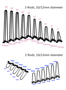 Đồ Nội Thất Nặng Chân Sắt Kim Loại Rắn Dây Sắt Bảng Chân Đồ Nội Thất Màu Đen Chân Cho Phòng Khách Ngoài Trời Sử Dụng - Product Image 6