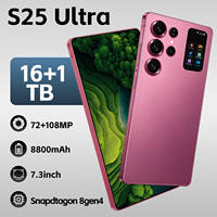 S25 Ultra Multitasking Android Smart 5G Phone Versi Global 2026 16GB 1TB 7.3 Inci Baterai 8000mAh DualSIM Android 15 Grosir