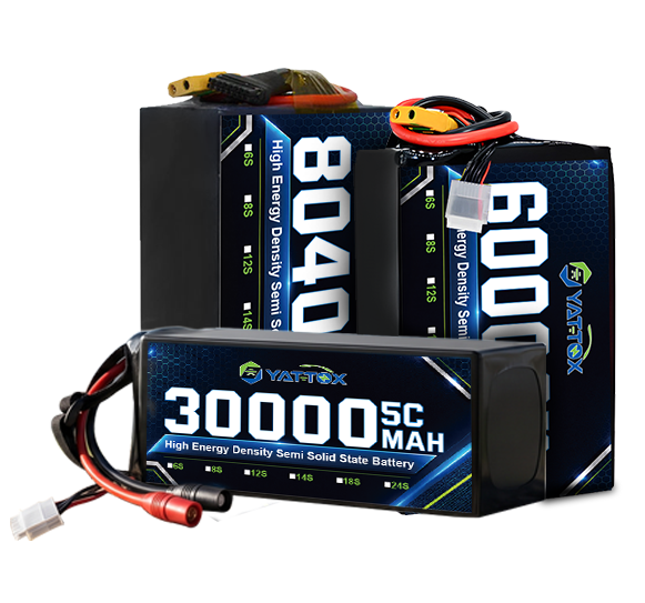 6S-24S 12Ah-85Ah 350/400/450Wh/kg Long Endurance Industrial Logistics UAV Drone Semi Solid State Battery