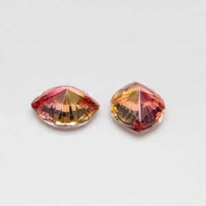 Fournitures d'usine, vente chaude, zircon de couleur <span class=keywords><strong>jaune</strong></span> et rose mélangée, forme <span class=keywords><strong>marquise</strong></span>, 8*10 mm, 5A, 20 pièces par paquet - Product Image 3