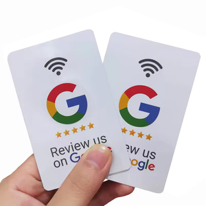 Carte NFC PVC personnalisée pour réseaux sociaux avec impression, carte de visite blanche avec fonction 'Cliquez pour publier un commentaire' - Product Image 3