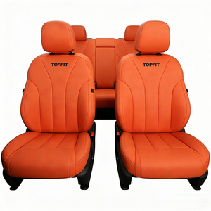 Fundas de Asiento de Coche de Cuero de Lujo Hechas a Medida, Tapicería Interior para Automóvil, Juego Completo de Cojines para Asientos para Hyundai Santafe Infinity Qx50 - Product Image 1