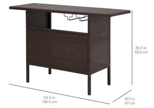 Prodotto Flatpack <span class=keywords><strong>da</strong></span> giardino Sea Beach Pool Side Wine Rack Cabinet tavolo <span class=keywords><strong>da</strong></span> Bar in Rattan per esterni - Product Image 6