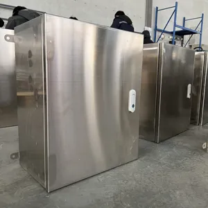 IP65 IP66 wall mounted SS304 SS316 waterproof stainless steel box enclosure with polishing surface