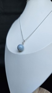 สร้อยคอลูกปัดชุบเงิน 925 น้ำหนักเบา ขายดีที่สุด ใส่สบายทุกวัน เหมาะสำหรับทุกเพศทุกวัย ใช้สำหรับการทำสมาธิ - Product Image 3