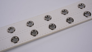 Cintura in Pelle PU Stile Punk Chic con Doppi Occhielli in Lega per Uomo e <span class=keywords><strong>Donna</strong></span> Jeans <span class=keywords><strong>Cowboy</strong></span> Western Moda Designer Larghezza 4cm Lunghezza 115cm - Product Image 4