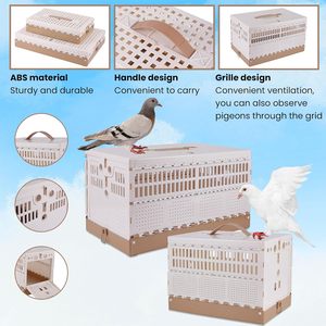 Ama-zon Offre Spéciale Cage pliante pour pigeons portable Cage pour pigeons en plastique Boîte de transport pour animaux de compagnie - Product Image 5