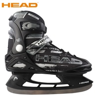 Chaussures de hockey sur glace pour hommes de la marque HEAD, modèle Raptor gris, en tissu PVC et coton, avec lame en acier inoxydable, respirantes et ultralégères