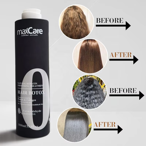 Shampooing Bio Professionnel 1000ml et Crème Traitante à la Kératine 0% Formaldéhyde pour Lissage Brésilien des <span class=keywords><strong>Cheveux</strong></span> <span class=keywords><strong>Bouclés</strong></span> - Product Image 4