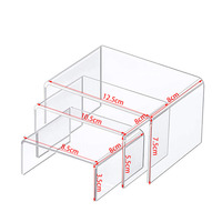 Support d'affichage en acrylique en forme de U, étagère de rangement de bureau moderne pour bijoux, cosmétiques, portefeuilles