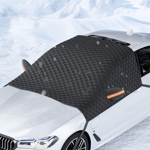 Car Windshield Snow <b>Cover</b> Half-<b>Cover</b> PE Membrane Waterproof Snap-In Winter Protection For Car Front <b>Window</b> - Product Image 1