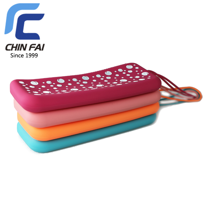 Пользовательские Эко-дружественных мешок карандаша пользовательские красочные силиконовый пенал для карандашей