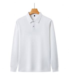 Camiseta Polo de Manga Larga Gruesa para Hombre, Tejido Elástico Resistente al Desgaste para Deportes y Uso Casual, Logotipo Personalizado - Product Image 6