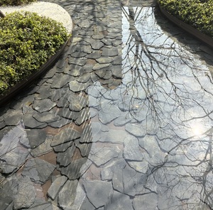 Pierre de culture brisée noire irrégulière de 1 cm pour aménagement paysager de <span class=keywords><strong>jardin</strong></span>, décoration de fond d'eau, pavage de piscine sous-marine, en vente - Product Image 1