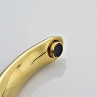 Offre Spéciale Design moderne en laiton chromé robinet à capteur automatique sans contact économie d'eau montage sur pont robinet de salle de bain monotrou