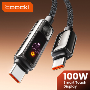 Câble <span class=keywords><strong>de</strong></span> charge rapide Toocki fiable 100W avec puce E-Marker et sortie <span class=keywords><strong>de</strong></span> tension stable, câble tressé pour <span class=keywords><strong>iPad</strong></span> Pro, voyage, bureau - Product Image 2