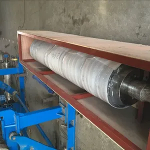 Rouleau de bobine de bobine enduit de caoutchouc utilisé dans la machine de fabrication de papier, machine de rembobinage de fente, bobine de pope pour le moulin à papier