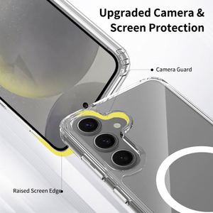 Cover Trasparente in PC Acrilico TPU con Magneti per Ricarica Wireless per Samsung Galaxy S24 S25 - Product Image 6