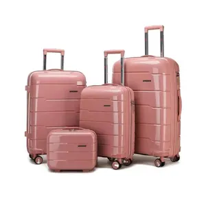 Fabrik Großhandel PP Gepäck koffer Sets 14 20 24 28 Zoll 4PCS Travel Trolley Gepäck tasche