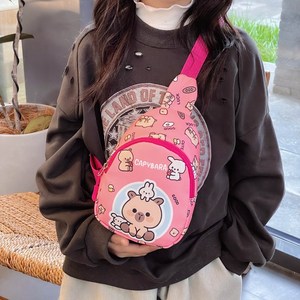 Capybara Kinder-Tasche für Jungen und Mädchen, Lässige Süße Brusttasche, Outdoor-Reise-Münzbörse, Schulter-Umhängetasche im Großhandel - Product Image 3