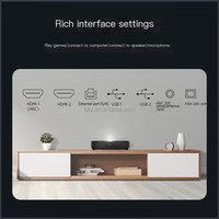 Televisor Láser de Tiro Ultra Corto 300X UST 4K, 3500 Lúmenes ANSI, Pantalla de 100 Pulgadas, Android TV, 120hz, Audio Cinematográfico para Juegos