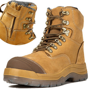 Bottes de travail en cuir à embout d'acier, chaussures de sécurité pour hommes, chaussures de sécurité pour le travail - Product Image 4