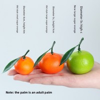Groothandel handgemaakte bubbelmateriaal nep fruit display attributen suiker mandarijn imitatie sinaasappel modellen bladeren levensechte huisdecoratie