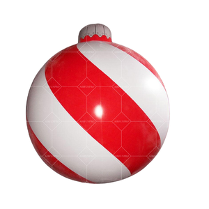 Bâtons de marche de gonflage de Noël et ballons du père Noël fournitures de fête à motif de rayures et jouets gonflables de festival - Product Image 3