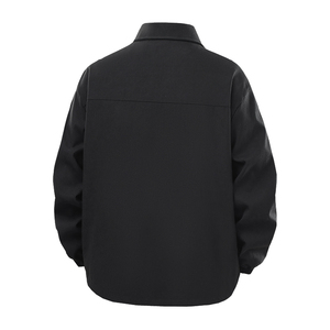 เสื้อแจ็คเก็ตผู้ชายแบบมีฮู้ดสำหรับฤดูหนาว ปกยาว กันลม ผลิตจากใยไผ่ สวมใส่สบาย สีพื้น ระบายอากาศได้ดี มีซิป ODM เท่ห์ๆ - Product Image 3