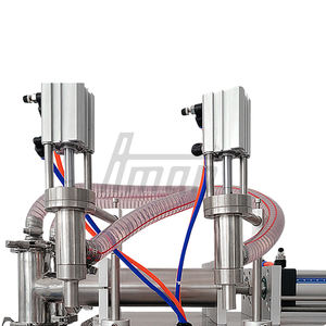 Machine de remplissage de liquides à double buse, semi-automatique, à pompe pneumatique, haute précision, pour liquides visqueux, pour bouteilles et bocaux - Product Image 4