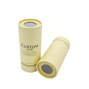 Caja redonda de cartón biodegradable personalizada caja de papel Kraft tubo de papel de embalaje con ventana transparente - Product Image 2