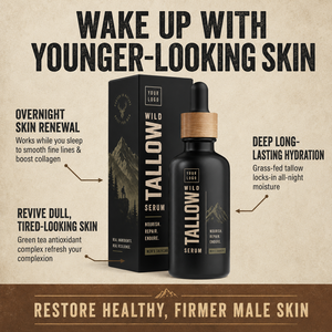 Sérum Anti-Âge Homme OEM : Lisse les Rides, Raffermit, Revitalise les Peaux Ternes et Fatiguées – Sérum Naturel Botanique à l'Acide Hyaluronique et au Suif - Product Image 6