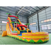 Vente flash : château gonflable avec toboggan aquatique gonflable pour enfants