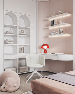 Giải Pháp Một Cửa Toàn Bộ Biệt Thự Trang Chủ Thiết Kế Nội Thất Tủ Quần Áo Bằng Gỗ Tủ Quần Áo Bằng Gỗ Trắng Tủ Quần Áo Nhỏ Màu Trắng - Product Image 6