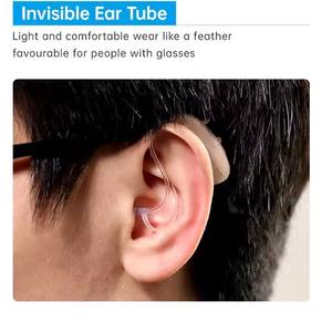 JINGHAO D12 Mini BTE 16 canais aparelhos auditivos digitais recarregáveis binaurais BTE com doca de carregador USB - Product Image 5