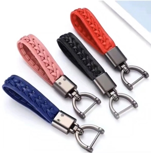 <span class=keywords><strong>Porte</strong></span>-clés en cuir PU <span class=keywords><strong>personnalisé</strong></span> à la mode, cadeau promotionnel pour voiture - Product Image 4