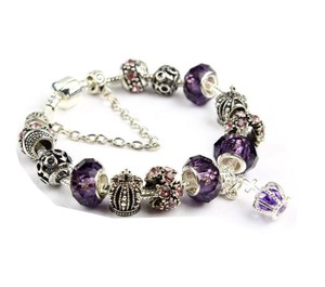 Bracelet en cristal pour femmes, bracelet couronne, perles, DIY - Product Image 3