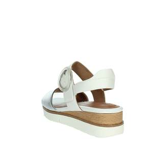 Sandalo con Zeppa da Donna Tamaris 1-28206-42 Bianco Argento, Calzatura Estiva Comoda con Plateau - Product Image 2