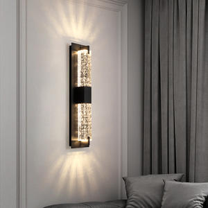 Lámpara de pared de cristal de lujo, lámpara italiana, sala de estar de lujo, <span class=keywords><strong>TV</strong></span>, Fondo de pared, luces decorativas, dormitorio, mesita de noche, pasillo <span class=keywords><strong>la</strong></span> - Product Image 2