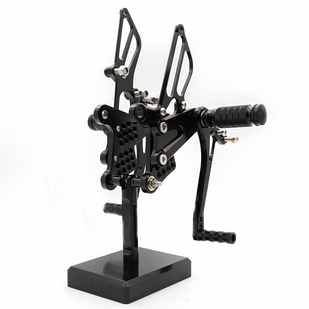 6mm CNC Gear Shift Brake Lever Footpegs Foot Peg Footrest Rearset Motorcycle - Foto 8