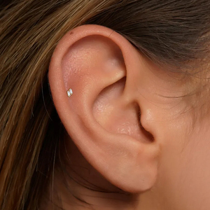 CANNER Flat <b>Back</b> New Zircon Design Water Drop Tassel Luxury Piercing <b>Earring</b> - Product Image 2