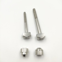 Kit Hydrofoil Guide T-Nut Slider 8MM pour Base M8 Hydrofoil Track T-Nut pour Hydrofoil Foilboard Wing Foil Board Surfboard