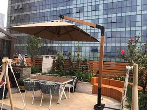 Parasol d'extérieur Luckin, grand, imperméable, en aluminium et tissu, pour meubles d'extérieur, cour, jardin, terrasse, <span class=keywords><strong>table</strong></span>, chaise - Product Image 3