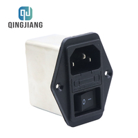 CW2B-10A-T trois-en-un AC chaud 115/250V interrupteur fusible monophasé EMI filtre de puissance prise ligne-conditionneur LV produits