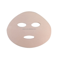 Masque facial en tissu de haute qualité à double couche en Tencel composite, rose, lyophilisé, anti-brillance, 38 g/m²