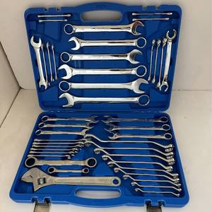 Ensemble de clés à cliquet combinées de 42 pièces pour flexibles hydrauliques, boîtes moulées par soufflage de couleur personnalisée, réductions en gros disponibles - Product Image 3