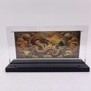 China dragón Zodiaco <span class=keywords><strong>diez</strong></span> <span class=keywords><strong>mil</strong></span> <span class=keywords><strong>millones</strong></span> trillones dinero plástico chapado en oro billete - Product Image 5